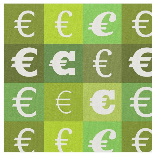 Modelpatroon eurogeld stof (Close Up)