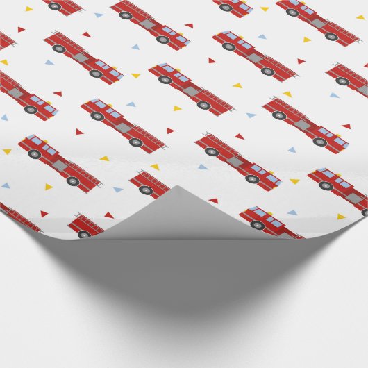 Modelpatroon Firevrachtwagenpartij Cadeaupapier (Hoek)