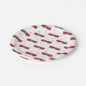 Modelpatroon Firevrachtwagenpartij Papieren Bordje (Gekanteld)