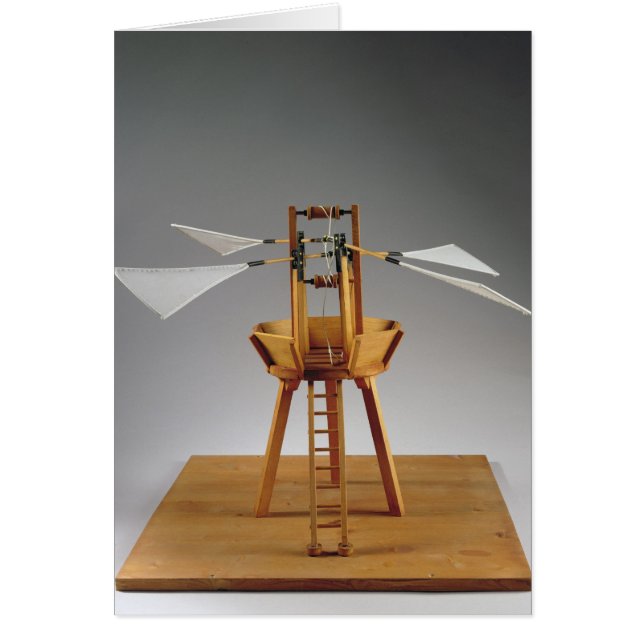 Modelreconstructie van het ontwerp van de da Vinci (Voorkant)