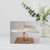 Modelreconstructie van het ontwerp van de da Vinci Briefkaart (Staand voorkant)