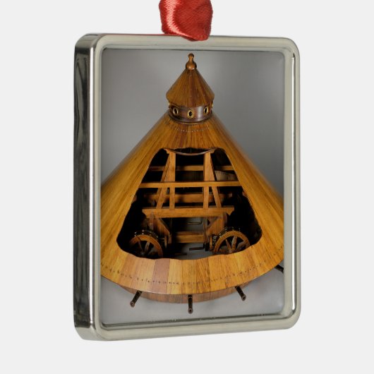 Modelreconstructie van het ontwerp van de da Vinci Metalen Ornament (Rechts)