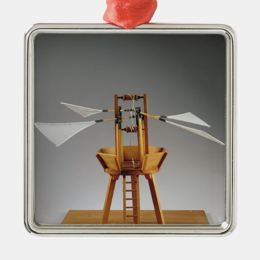 Modelreconstructie van het ontwerp van de da Vinci Metalen Ornament (Voorkant)