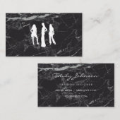 Models | Zwart marmer Visitekaartje (Voorkant / Achterkant)