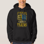 Modelspoorlijn nooit te veel treinen hoodie (Voorkant)