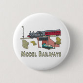 modelspoorwegen ronde button 5,7 cm (Voorkant)