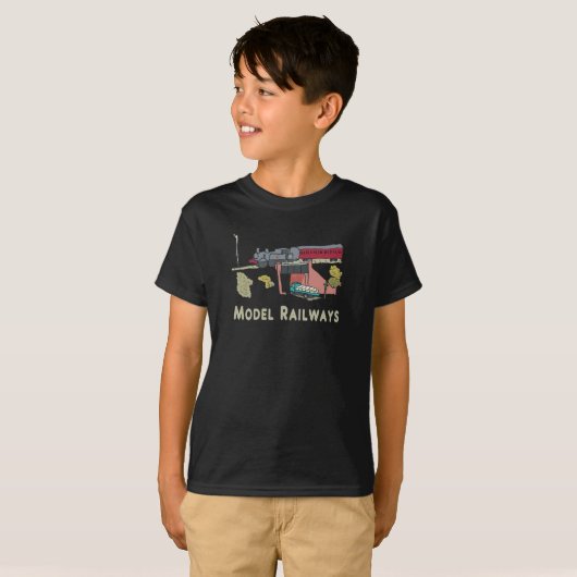 modelspoorwegen t-shirt (Voorkant volledig)