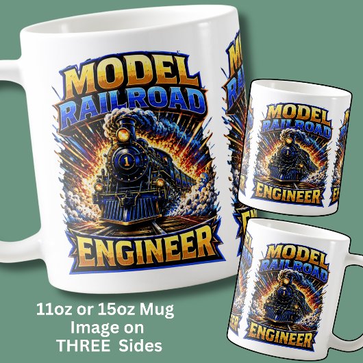 Modelspoorwegingenieur Stoomtrein  Koffiemok