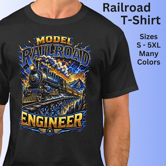 Modelspoorwegingenieur Stoomtrein  T-shirt