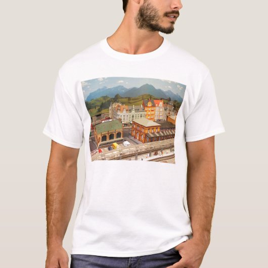 Modelstation en stad t-shirt (Voorkant)