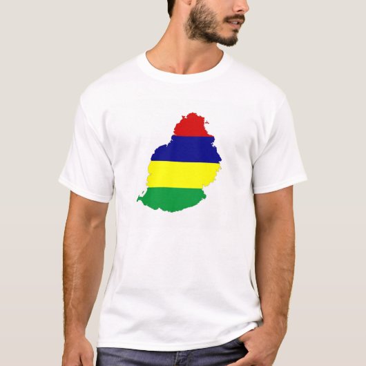 modelsymbool van de vlag van het mauritius - land t-shirt (Voorkant)