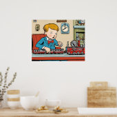 Modeltreinen - Kinderen speelgoed Poster (Keuken)