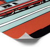 Modeltreinen - Kinderen speelgoed Poster (Hoek)