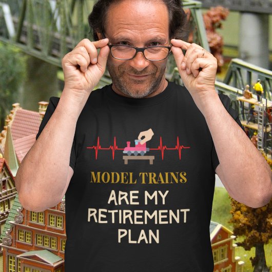Modeltreinen op de spoorwegen t-shirt