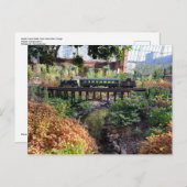 Modeltreinen over de nieuwe rivierkloof briefkaart (Voorkant / Achterkant)