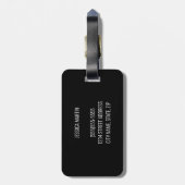 Modem Leopard Blue 3D Art  naam Bagagelabel (Achterkant verticaal)