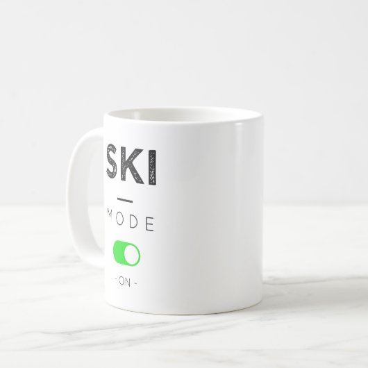 Modemskiën Koffiemok (Voorkant links)