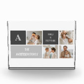 Moden 3Collage Foto & Gray Best Family Gift (Voorkant)