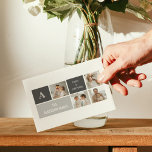 Moden 3Collage Foto & Gray Best Family Gift Briefkaart<br><div class="desc">Moden 3Collage Foto & Gray Best Family Gift</div>