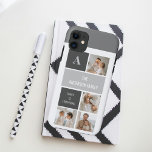 Moden 3Collage Foto & Gray Best Family Gift Case-Mate iPhone Case<br><div class="desc">Moden 3Collage Foto & Gray Best Family Gift</div>