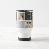 Moden 3Collage Foto & Gray Best Family Gift Reisbeker (Center)