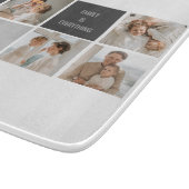 Moden 3Collage Foto & Gray Best Family Gift Snijplank (Hoek)