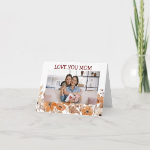 Moden Floral Happy Moederdag Kaart