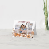 Moden Floral Happy Moederdag Kaart (Voorkant)