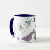 Moden, insecten en spinnen - Mok van de Entomoloog (Voorkant links)