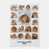 Moden, Minimale Fotoraster met 17 foto's Theedoek (Verticaal)