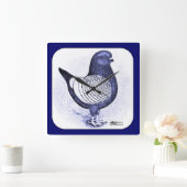 Modena Argent Vierkante Klok (Huis)