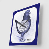 Modena Argent Vierkante Klok (Hoek)