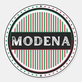 Modena City Pride Embleem – Italiaanse identiteit Ronde Sticker