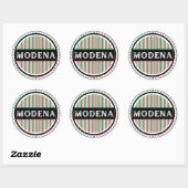 Modena City Pride Embleem – Italiaanse identiteit Ronde Sticker (Vel)