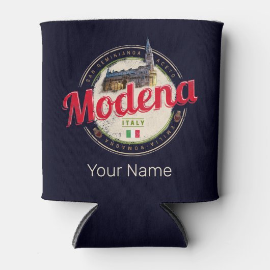 Modena Emilia-Romagna Balsamic Italië Souvenir Blikjeskoeler (Voorkant)