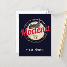 Modena Emilia-Romagna Balsamic Italië Souvenir Feestdagenkaart