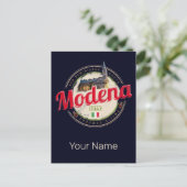 Modena Emilia-Romagna Balsamic Italië Souvenir Feestdagenkaart (Staand voorkant)