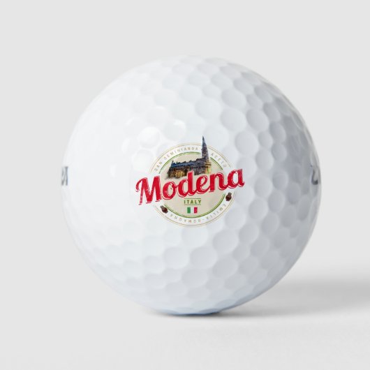 Modena Emilia-Romagna Balsamic Italië Souvenir Golfballen (Voorkant)