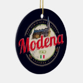 Modena Emilia-Romagna Balsamic Italië Souvenir Keramisch Ornament (Rechts)