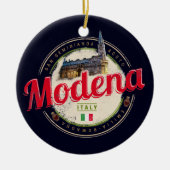 Modena Emilia-Romagna Balsamic Italië Souvenir Keramisch Ornament (Voorkant)