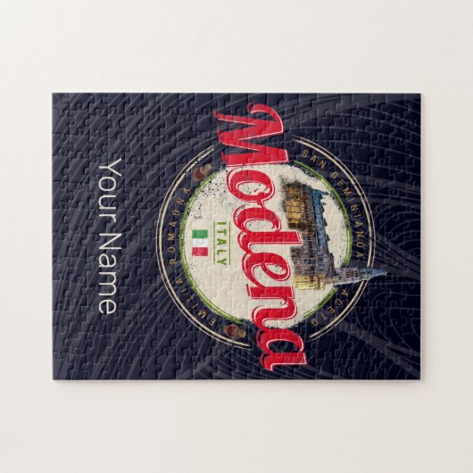 Modena Emilia-Romagna Balsamic Italië Souvenir Legpuzzel (Horizontaal)