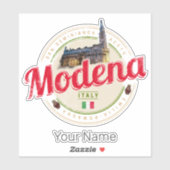 Modena Emilia-Romagna Balsamic Italië Souvenir Sticker (Vel)