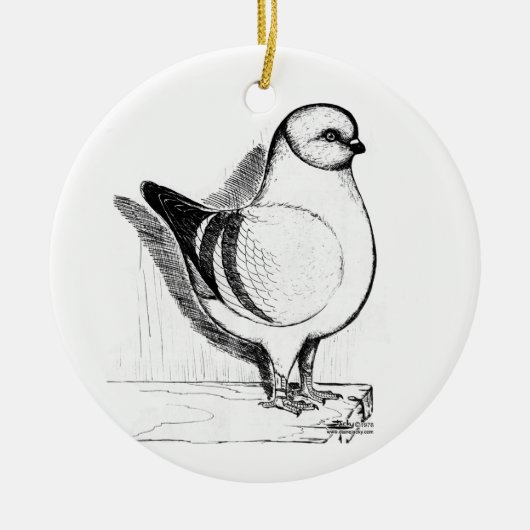 Modena Gazzi Pigeon 1978 Keramisch Ornament (Voorkant)