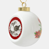 Modena Gazzi Pigeons Keramische Bal Ornament (Rechts)