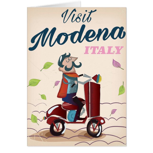 Modena Italy Scooter-reisposter (Voorkant)
