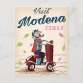Modena Italy Scooter-reisposter Briefkaart (Voorkant)