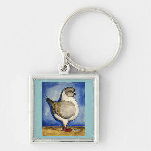 Modena Silver Gazzi Pigeon Sleutelhanger