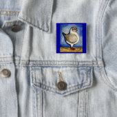 Modena Silver Gazzi Pigeon Vierkante Button 5,1 Cm (In situ)