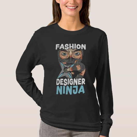 Modeontwerper Ninja  Modeontwerpen T-shirt (Voorkant)