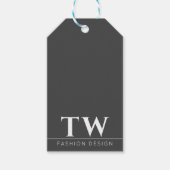 Modeontwerper Zwart Cadeaulabel (Voorkant)